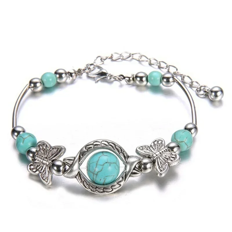 Delysia King 2021 Trendy Women Butterfly Bracelet Carved Pattern Personality Bea