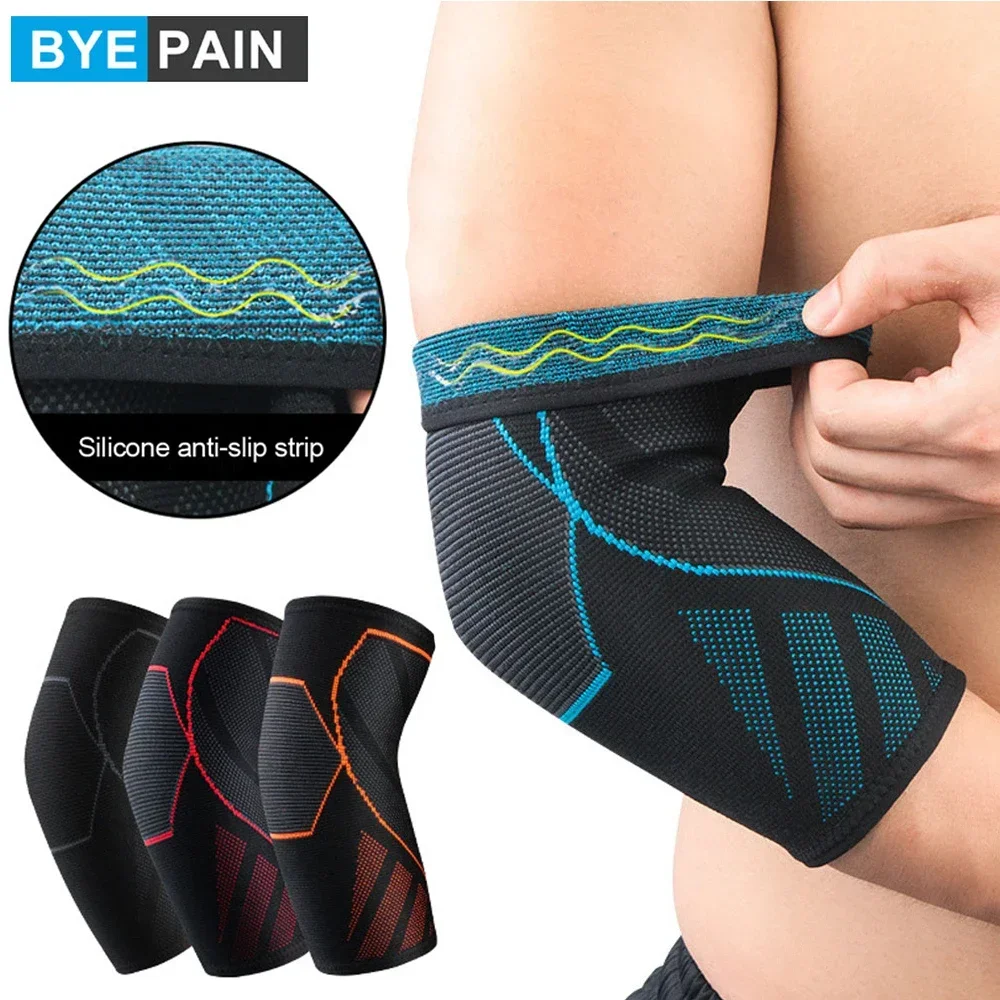 1Pcs BYEPAIN Elbow Brace Sleeve Elbow Pad Arm Elbow Breathable Protection Workou