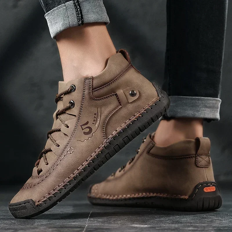 Summer Sneakers for Men Shoes 2024 Style Leisure Sneaker Men Leather Shoe Natura