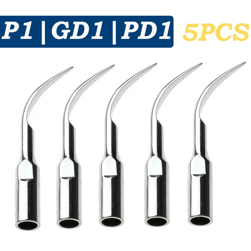 5PCS Dental Scaler Tips Fit EMS Woodpecker Ultrasonic Scaler Handpiece Dental Ul