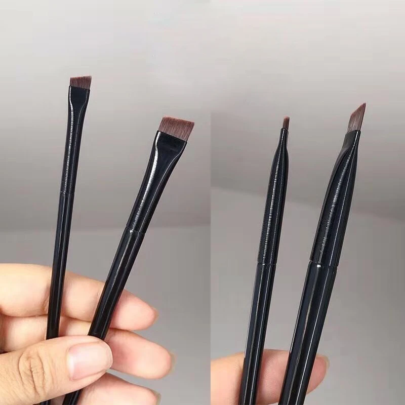 Nest Silkworm Brush Fine Oblique Head Eyebrow Brush Eyeliner Pen Portable Makeup