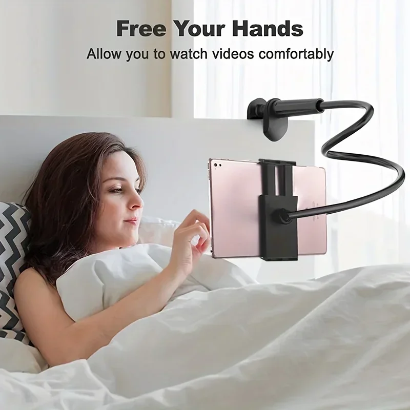 100cm Phone Holder Stand Lazy Bracket Headrest Bed 360 Flexible Long Arms Clamp 