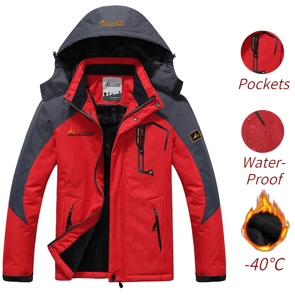 Winter Parka Men Windbreak Plus Thick Warm Windproof Fur Coats Male Military Hoo