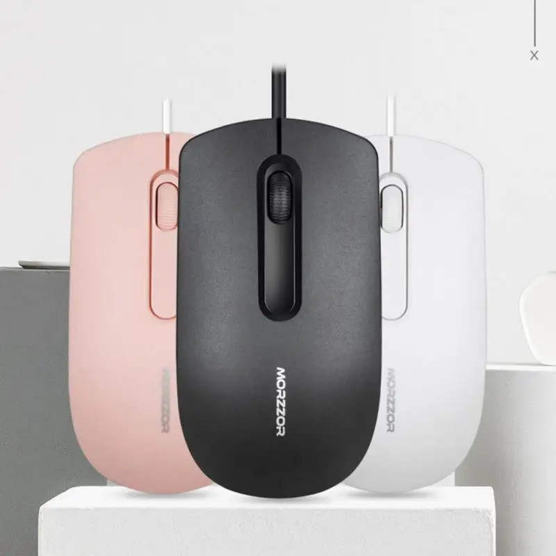 New Wired Mouse USB Optical Mouse Light Scroll Wheel Mice 1200DPI USB Mute Mouse