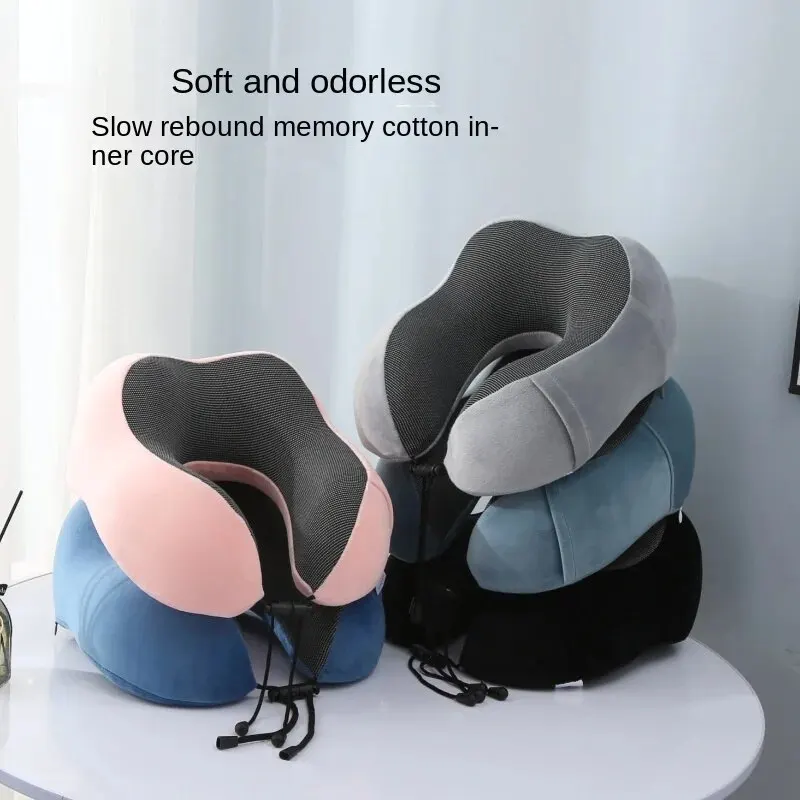 1pc Slow Rebound Travel Pillow,Children U Shape Headrest Neck Support Pillow, Na