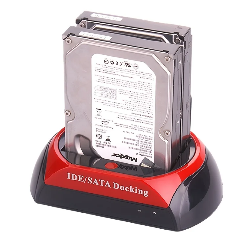 2.5 & 3.5 IDE/SATA Universal Hard Drive Dock - Dual-Disk, Dual-Use Serial & Para