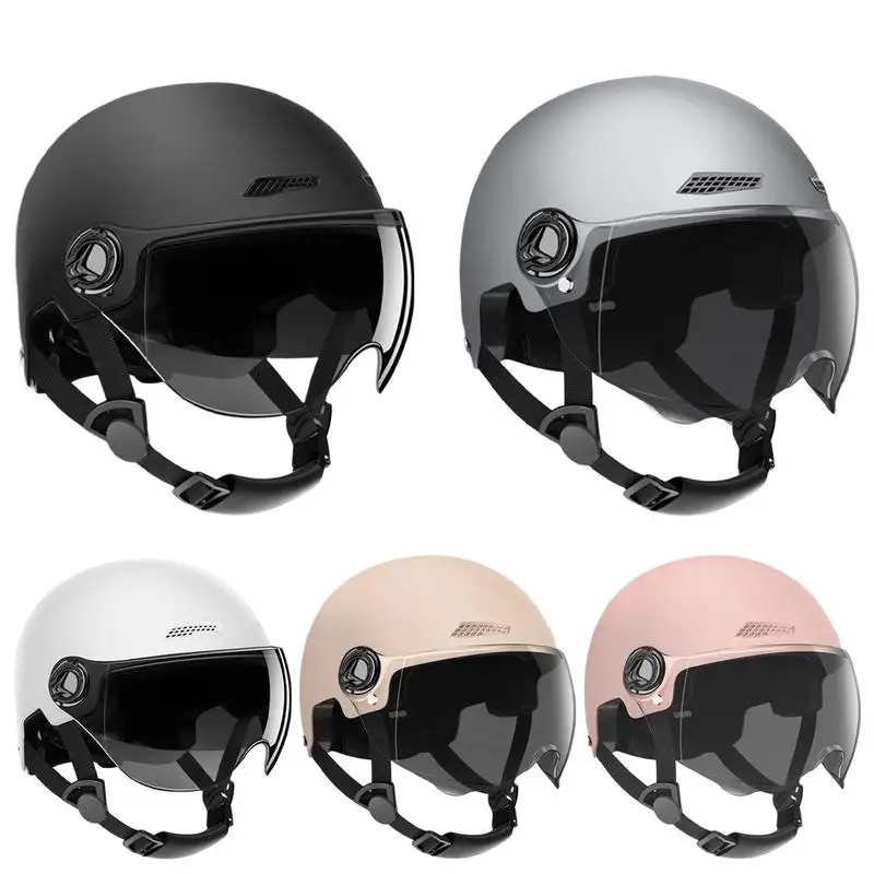 Motorcycle Helmet Jet Style Bicycle Helmets For Men Women Adult Motorbike Scoote