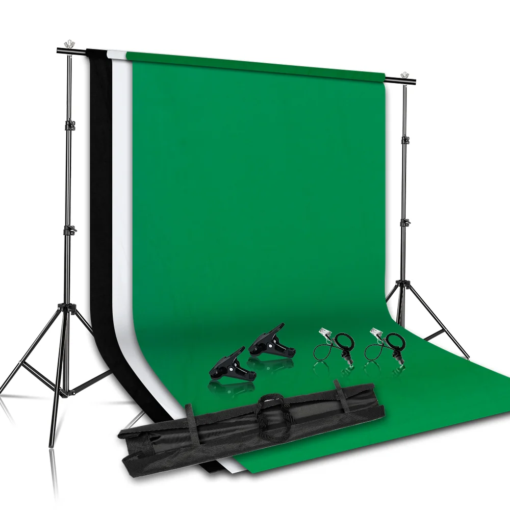 SH Photography Background Stand Kit With Adjustable Stand Support System Backdro