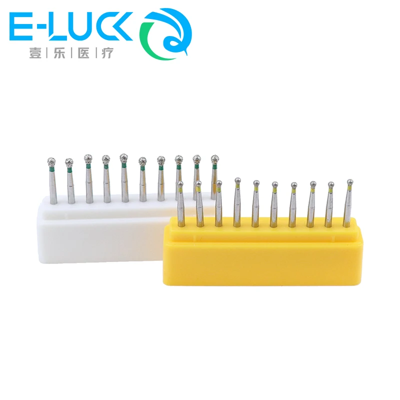 1 Box/10PCS Dental Diamond Burs High Speed Drill BR SERIES for Teeth Polishing S