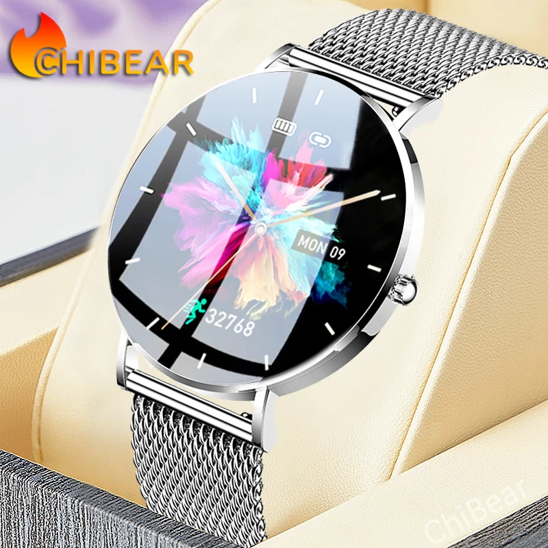 2024 Ultra Thin Smart Watch Women AMOLED HD Screen 360*360 Pixel Display Always 