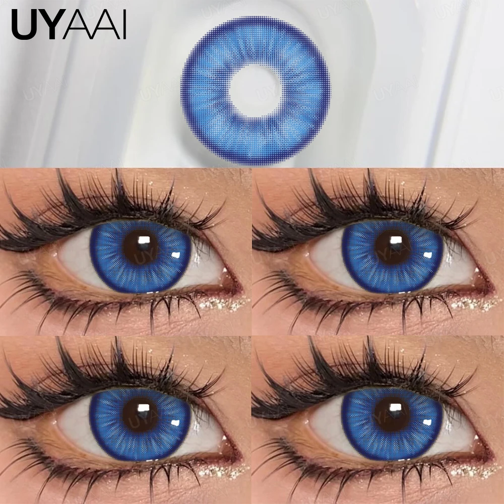 UYAAI Halloween Contact Lenses 1 Pair Purple Lenses Red Lenses Cosplay Colored L