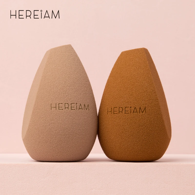HEREIAM New Makeup Sponge Puff With Storage Bag Dry and Wet Professional For Fou