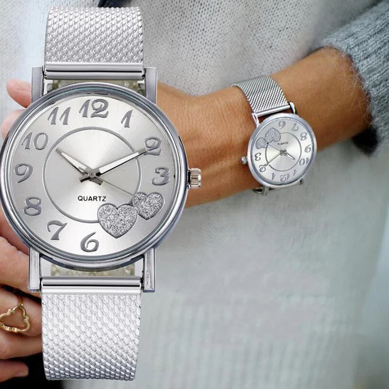 Women Fashion Simple Women Watch Strap Pin Buckle Ladies Clock Quartz Wrist Watc
