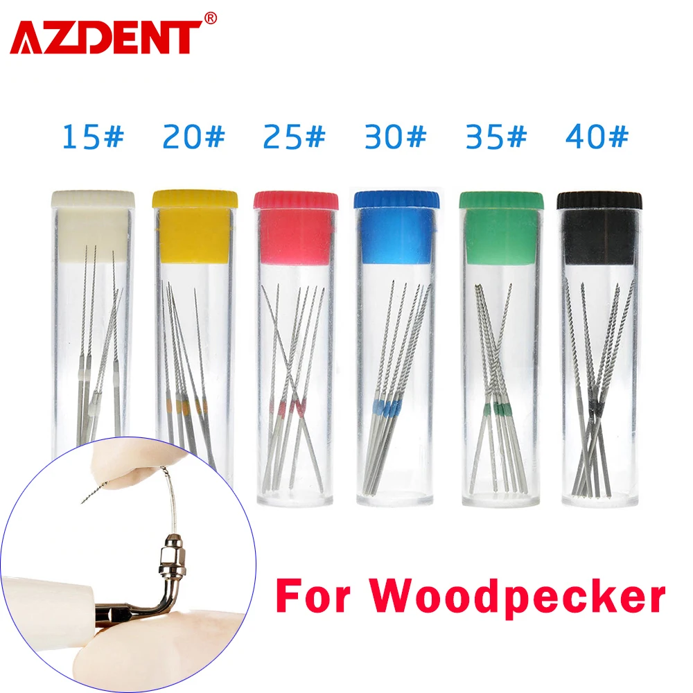 6pcs/Bottle Dental U files Root Canal Endodontic Files NITI with Scaler Tips E1 