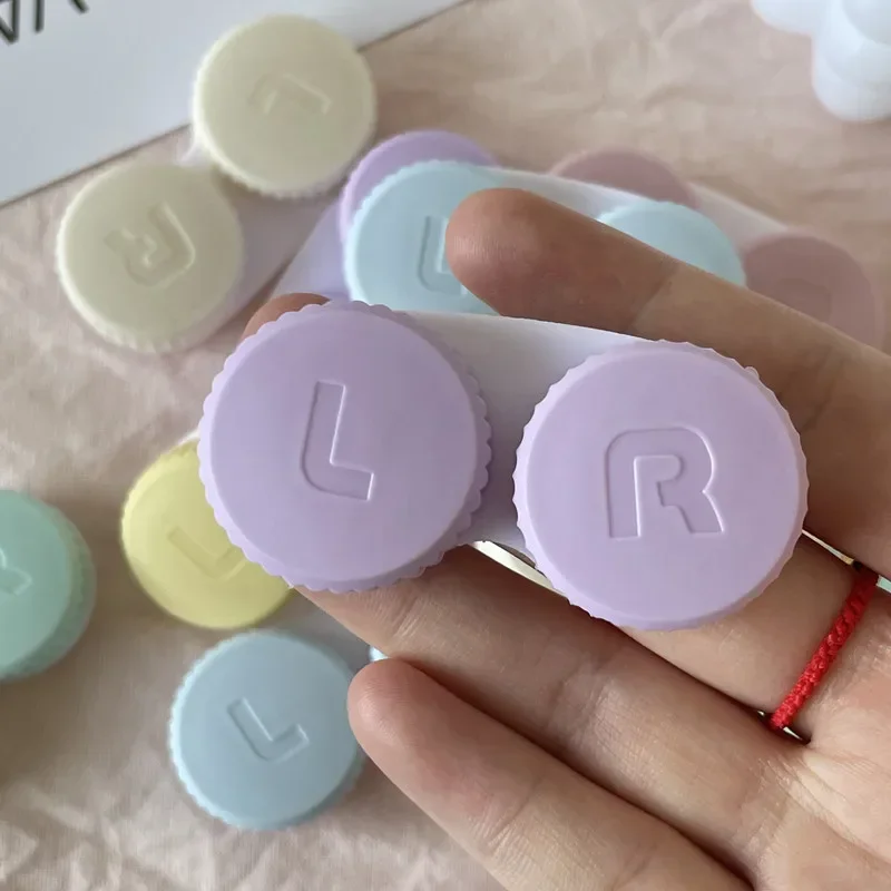 1/5/10pcs Contact Lens Case Storage Box Travel Holder Container Soaking Contact