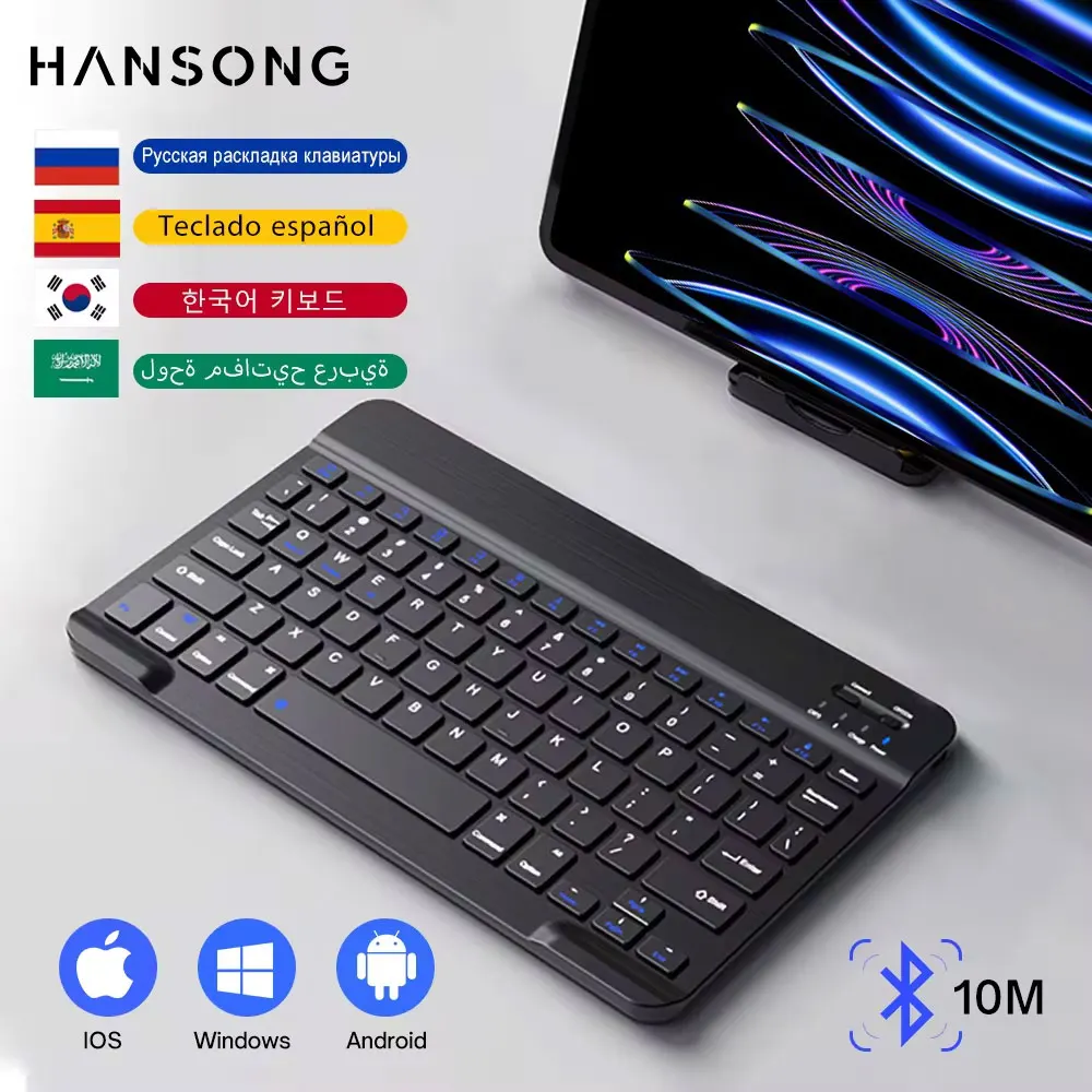 Tablet Wireless Keyboard For iOS Android Windows For iPad Huawei Samsung Xiaomi
