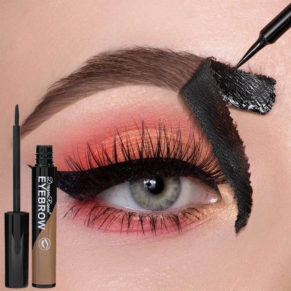 Peel-off Eyebrow Gel Natural Brow Tattoo Black Brown Tint Makeup Waterproof Last