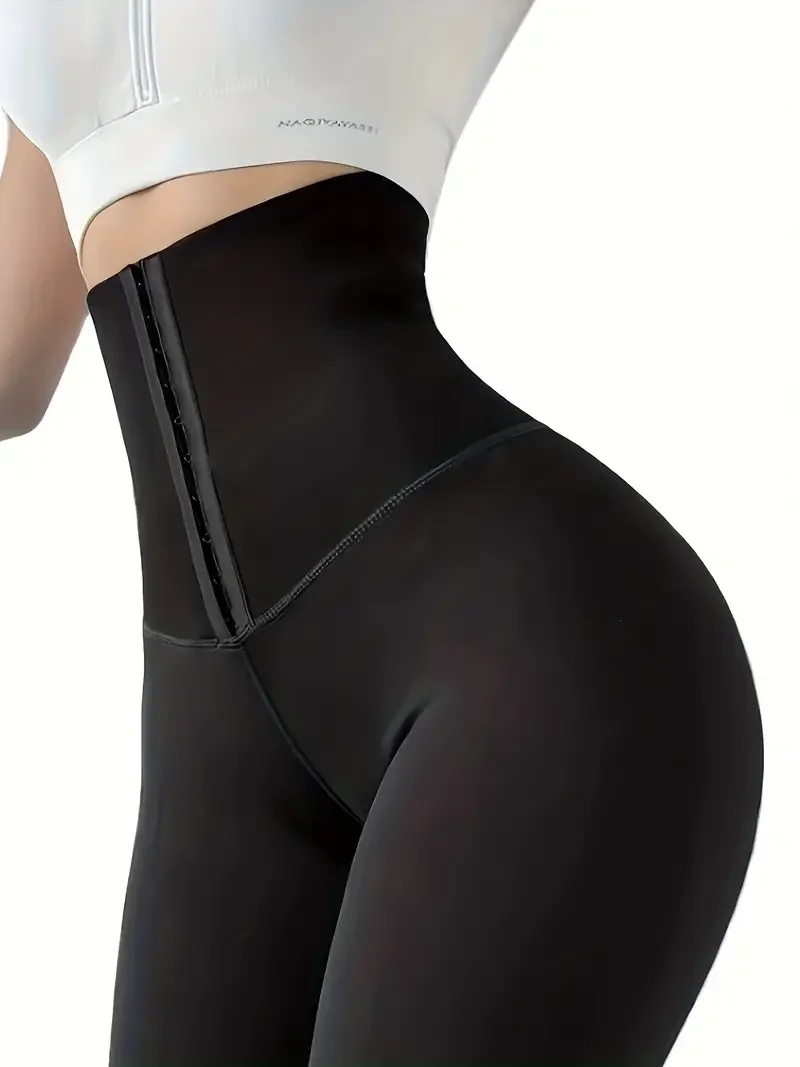 High Waist Skinny Fitness Solid Legging, Butt Lifting Tummy Control Sexy Legging
