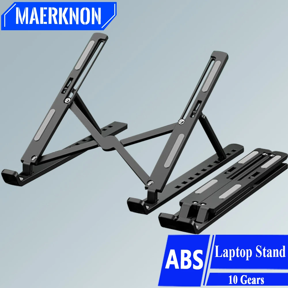 Foldable Laptop Stand Adjustable Portable Notebook Bracket Support Base ABS Hold