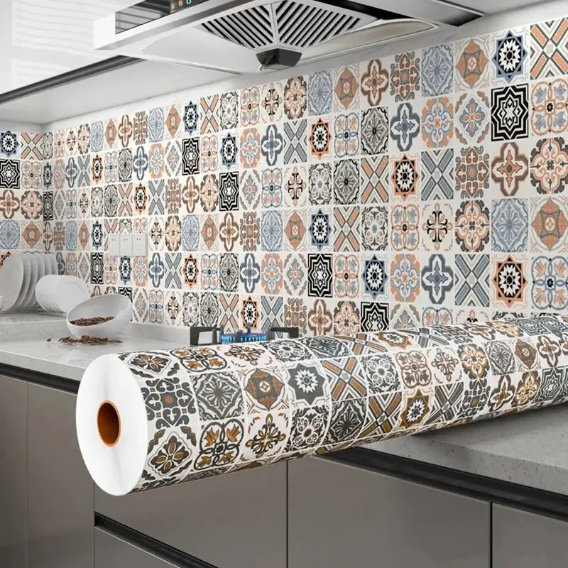40cm Oil Proof Kitchen Stove Self Adhesive Furnitur Renovation Wall Stickers Bat