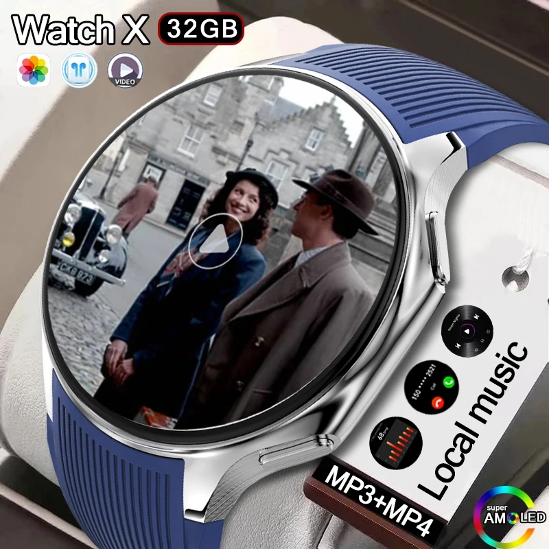 For Huawei Xiaomi New 32G RAM Memory Smart Watch Men 1.43 inch Local Heart Rate 