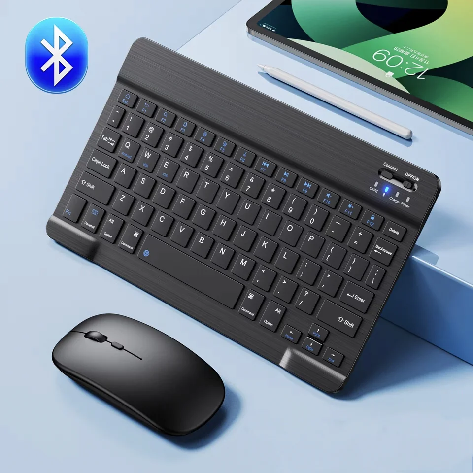Mini Wireless Keyboard Bluetooth-compatible Keyboard For ipad iPhone Tablet Port