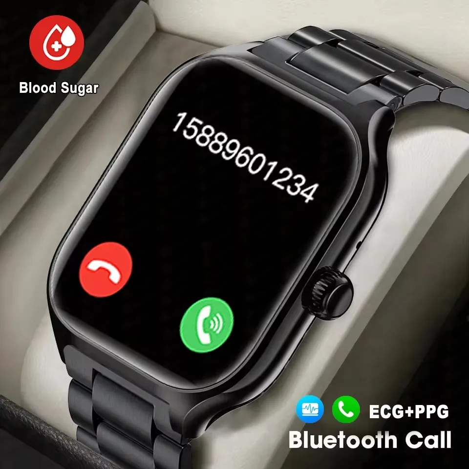 For Huawei Xiaomi Smartwatch Men 2.01 Inch HD Screen Sports Bluetooth Call Watch