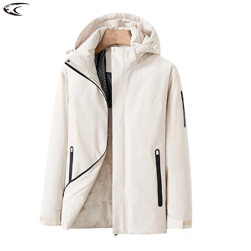 LNGXO Women Winter Thermal Jacket Outdoor Waterproof Windproof Fleece Warm Rainc