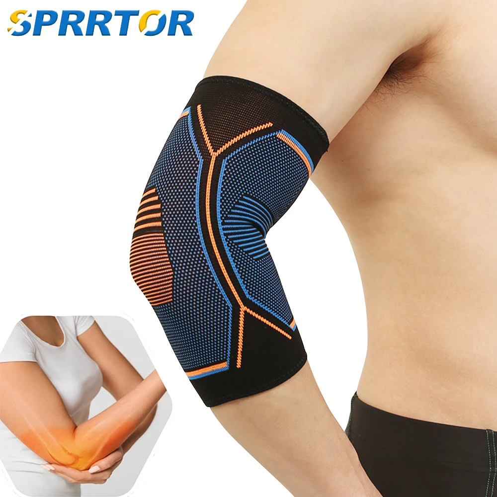 1Pcs Elbow Compression Sleeve Brace - Instant Arm Joint Prevention Pain Relief F