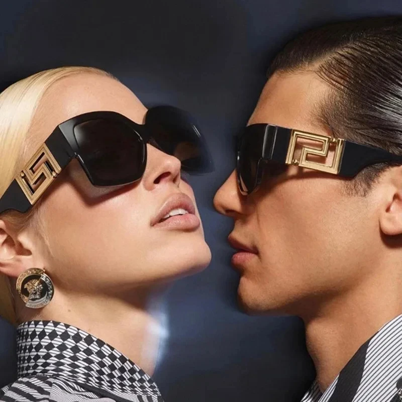 Vintage Oversize Sunglasses Men Women Luxury Brand Design Fashion UV400 Eyewear 