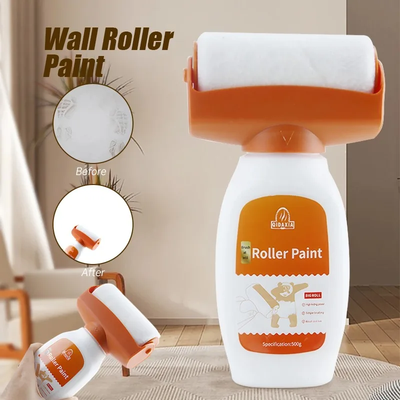 Wall Repair Roller Paint White Water Based Latex Paint Color Roller Large Roller