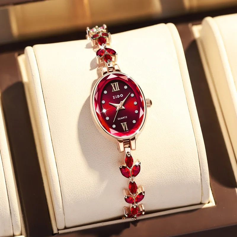 UTHAI V22 Women's Watches Light Luxury Diamond Inlaid For Clover Watch Waterproo