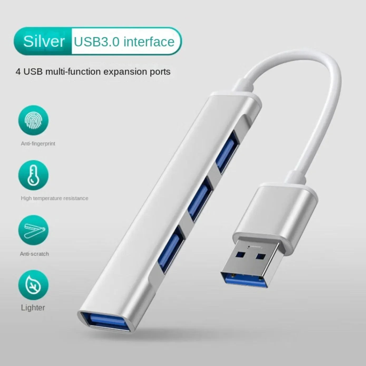 4Port USB 3.0 Hub USB Hub High Speed type c Splitter 5Gbps For PC Computer Acces