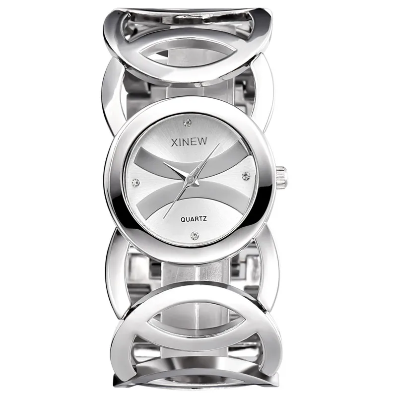 Luxury Brand Lady Gold Watches Full Stainless Steel Magic Women Bracelet Zegarki