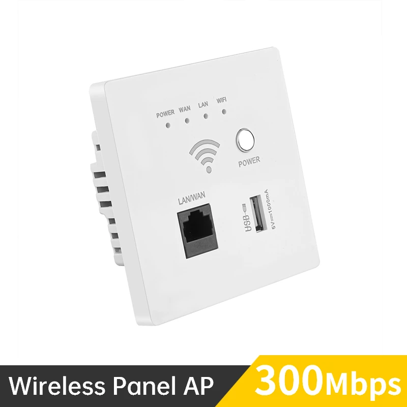 220V Smart Wireless Panel AP 300Mbps Access Point WiFi Repeater Wifi Extender Wa