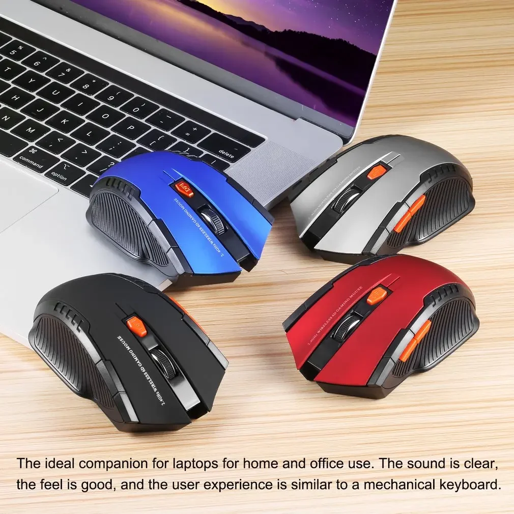 2.4Ghz Wireless Gaming Mouse with USB Receiver - Compatible with Windows 7/XP/Vi