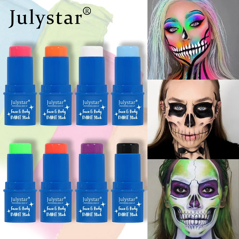8 Colors Halloween Makeup Body Face Paint Make Up Kids Face Cosmetics Party Make