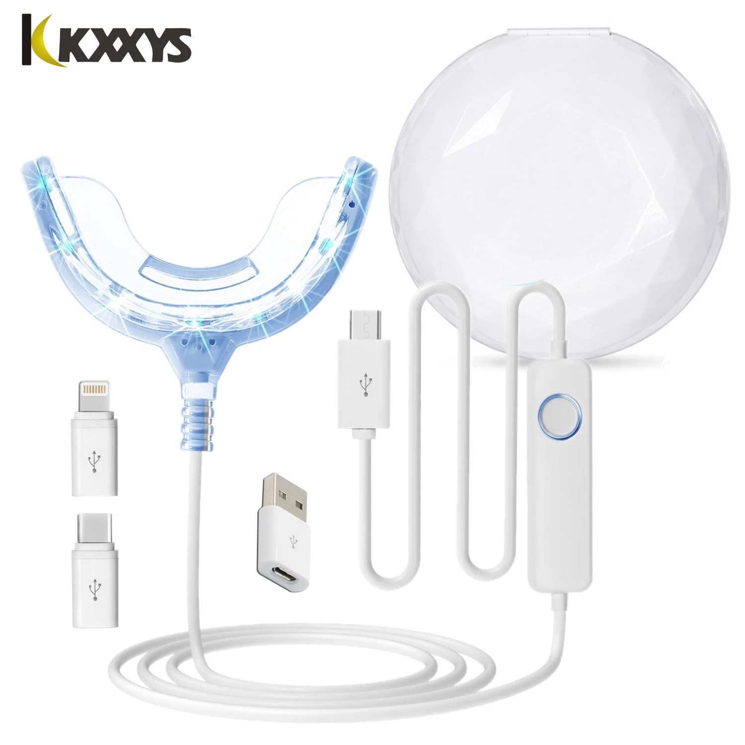 Smart LED Timing Teeth Whitening Lights Kit for Android&IOS Cellphone