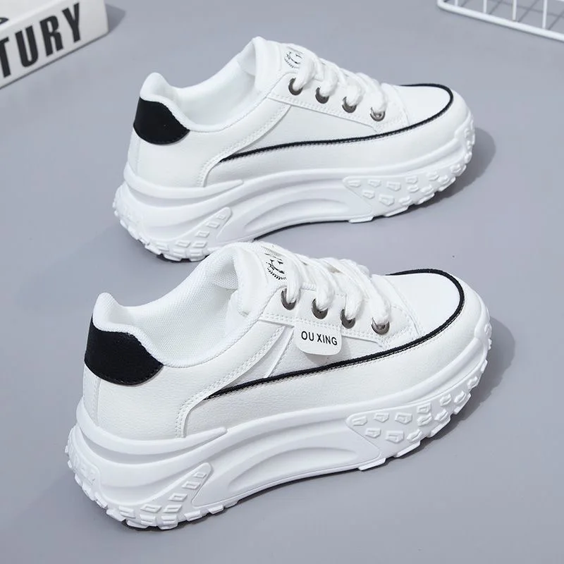 New Retro Women Shoes Spring Platform Shoes Casual Sneakers Versatile Fashion De