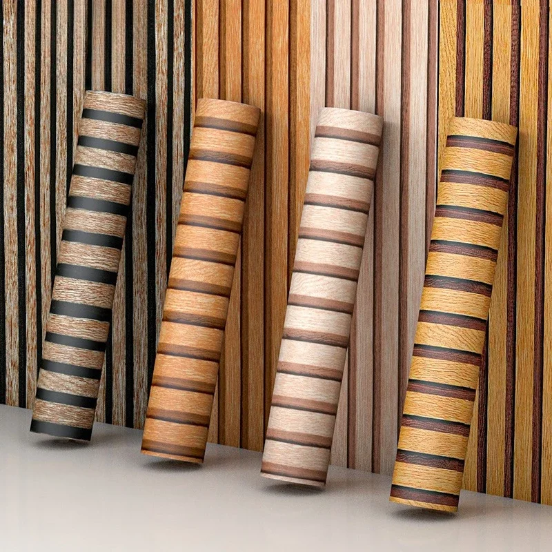 Natural Wood Self-AdhesiveWood Grain Background Wall Self-adhesive Wallpaper Rem
