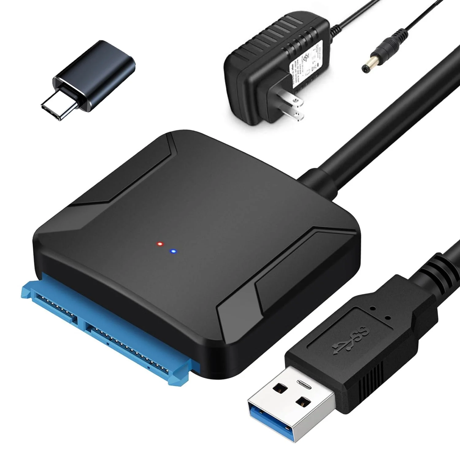 SATA 3 To USB 3.0 Adapter SATA III Cable Adapter External Hard Drive Converter C