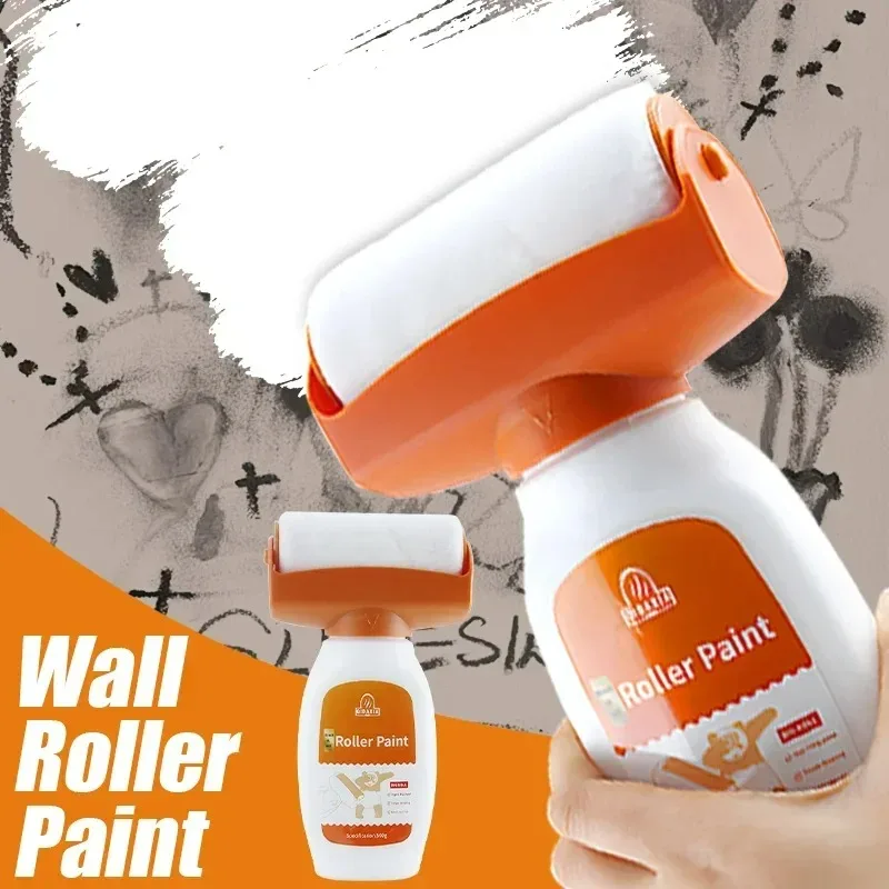 Wall Repair Roller Paint White Water Based Latex Paint Color Roller Large Roller