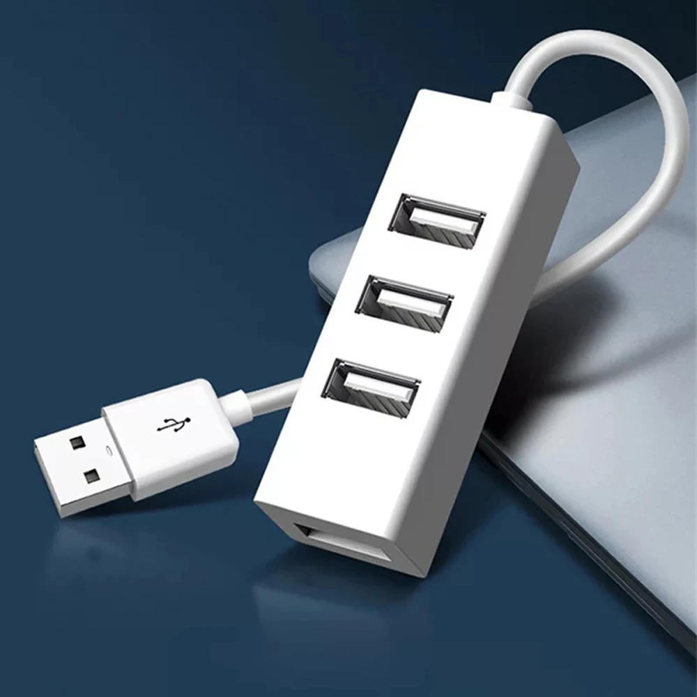 High Speed Universal USB Hub 4 Port USB 2.0 Hub with Cable Mini Hub Socket Patte