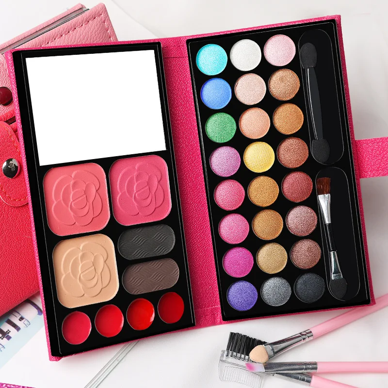 33 Colors Makeup Kit Eyeshadow Powder Blush Lipstick Pallets Long Lasting Girl P