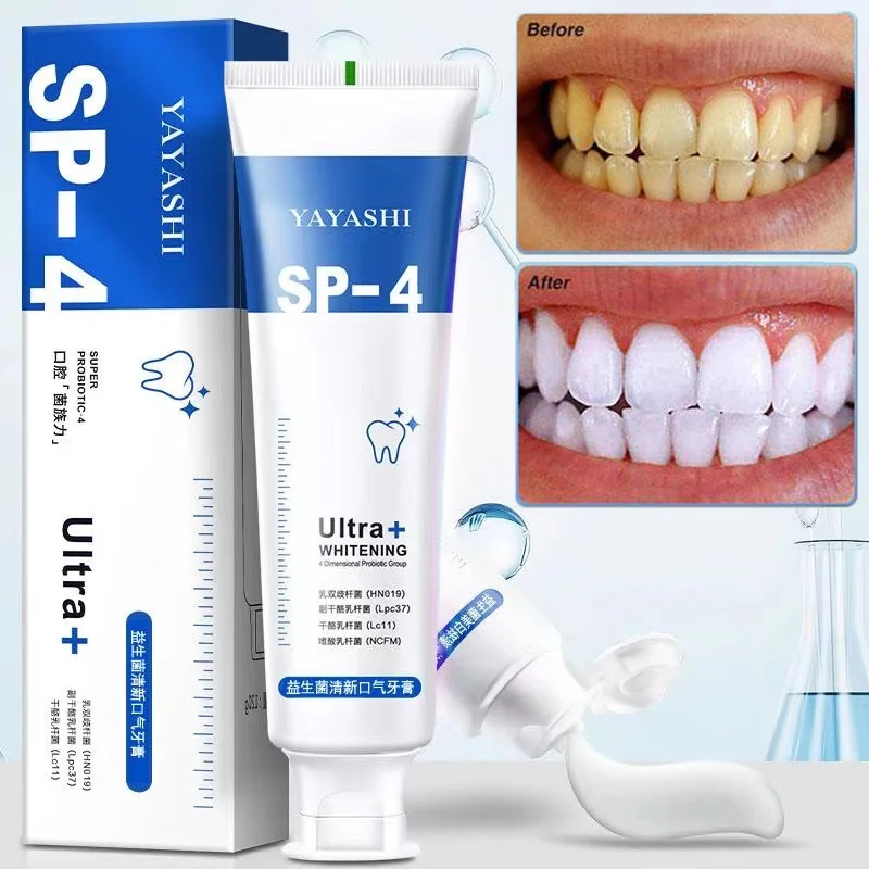 Quick Repair Cavities Caries Probiotic Toothpaste Clean Whiten Remove Yellow Pla