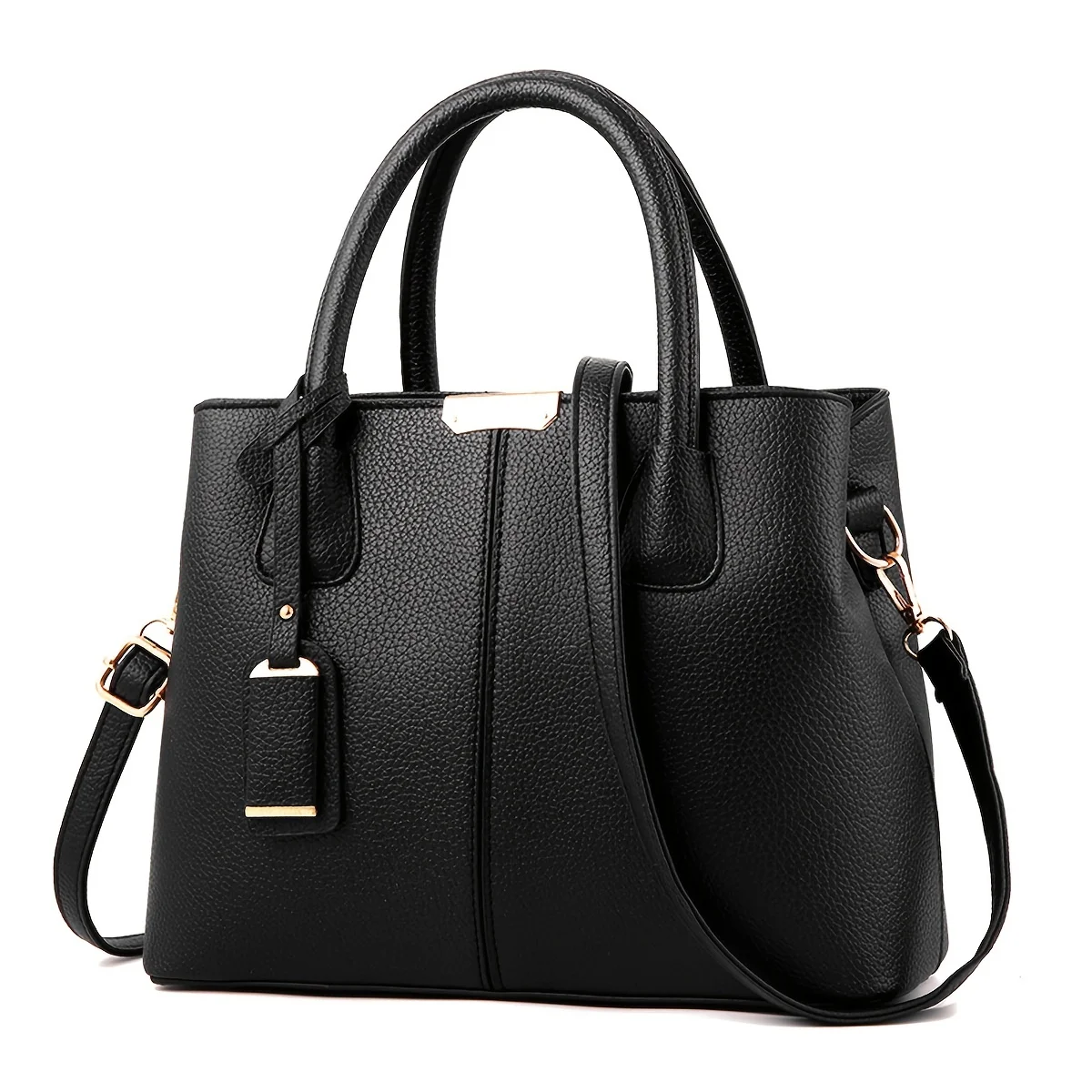 2024 new European and American foreign trade women bag lychee pattern fashion ha