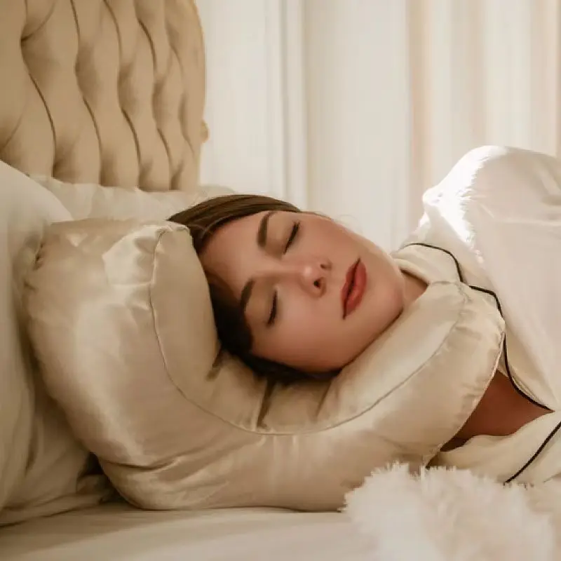 Face Pillow + Free White Satin Pillowcase! Beauty Sleep, Anti Wrinkles-Aging, Ba