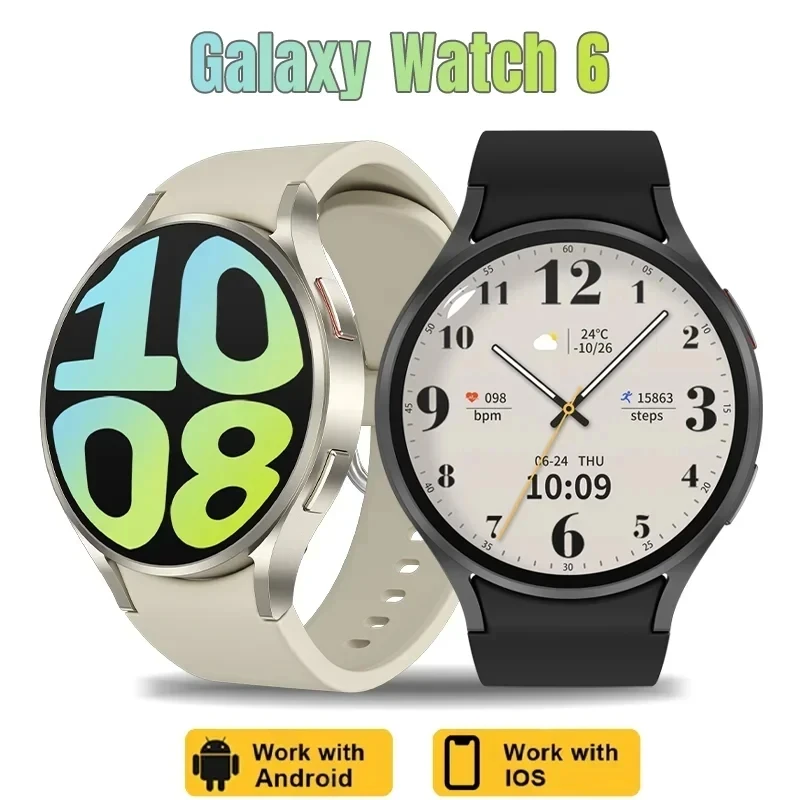 2024 New For Samsung Galaxy Watch 6 Classic Smart Watch Men Women Custom Dial HD