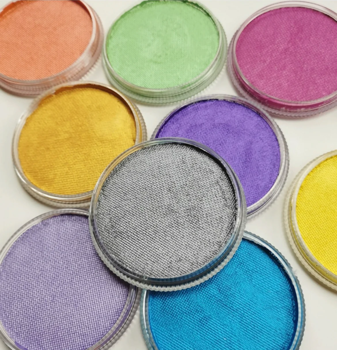 Cosmetic Grade Metallic Pearly Color Water Based Face Paint Easy on Body Paint M