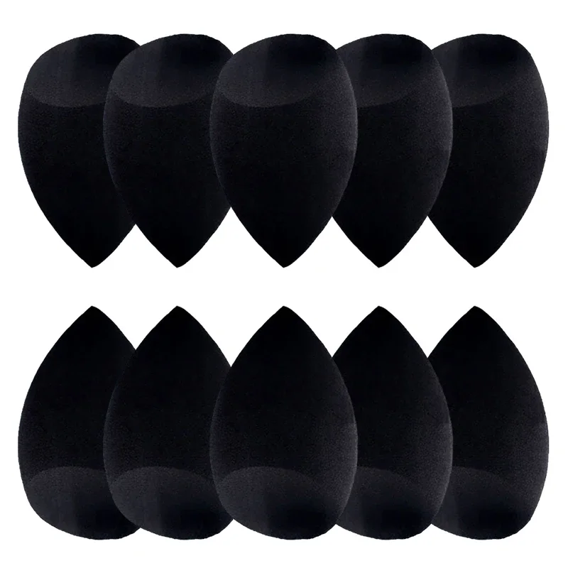 10 Pcs Makeup Applicator Super Soft Sponge Powder Blender Black Makeup Sponges B